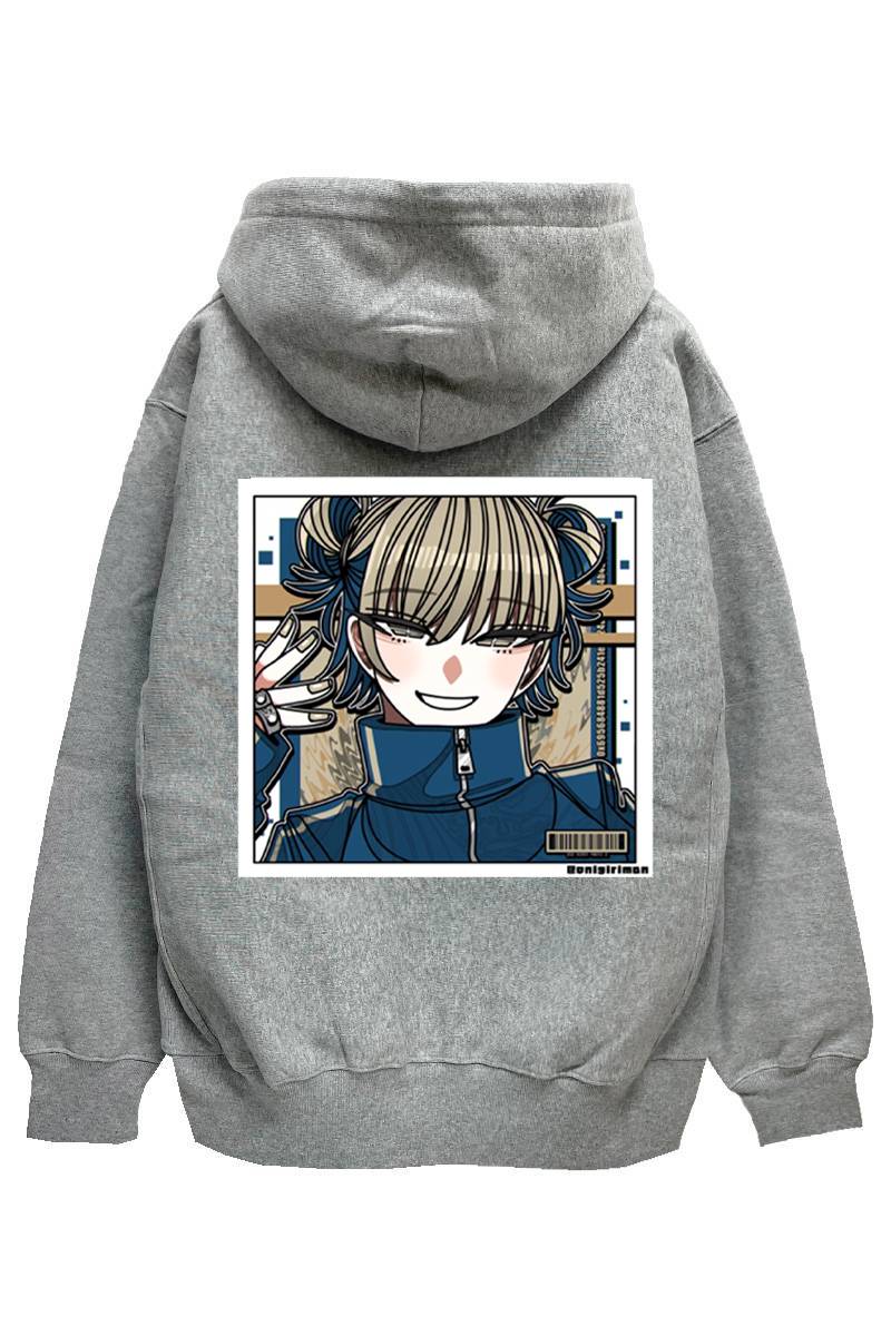 SCENE TOKYO (シーントウキョウ) up hair girl hoodie - Ash