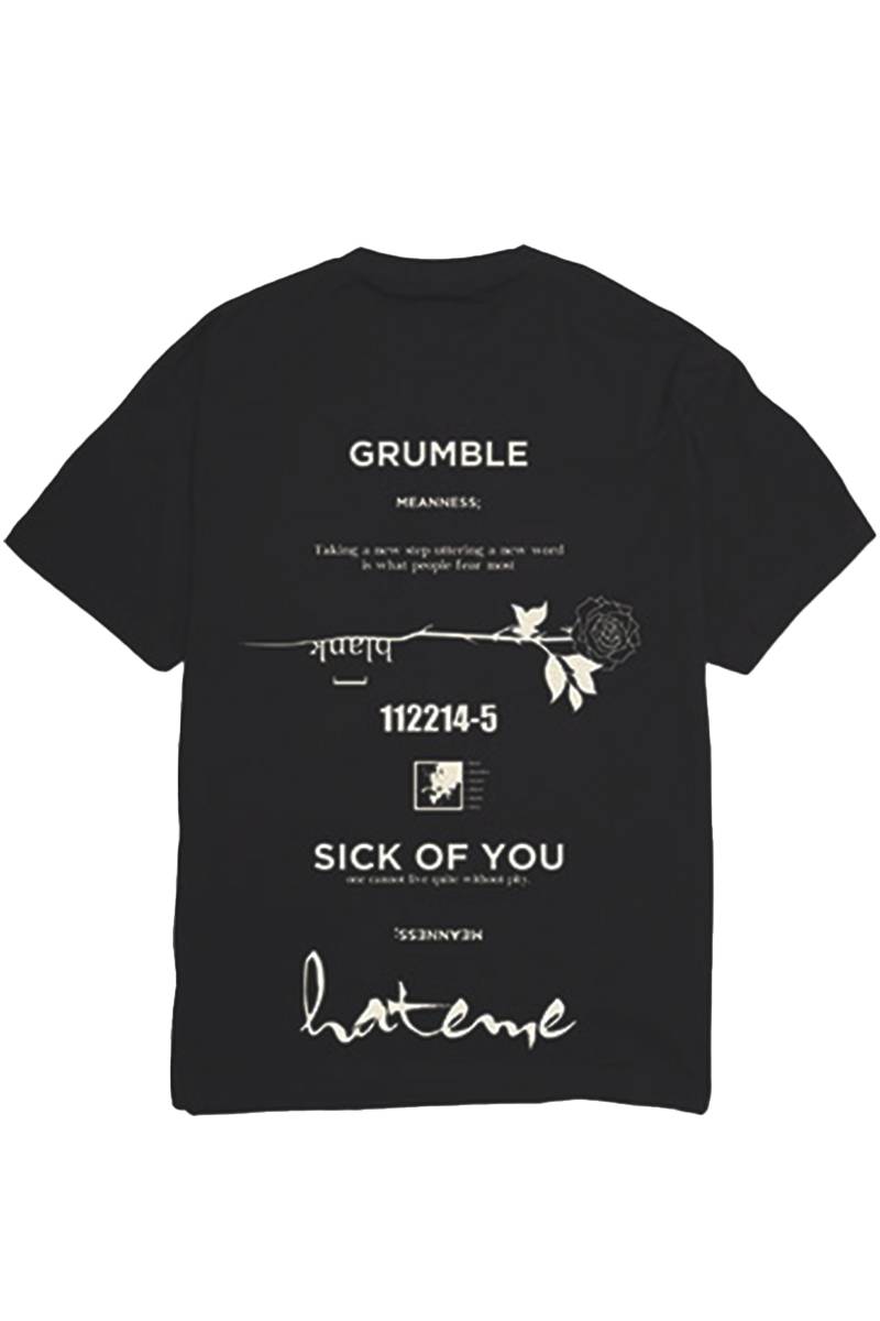  KAVANE Clothing "chapter"OVERSIZE CUTSEW - Black