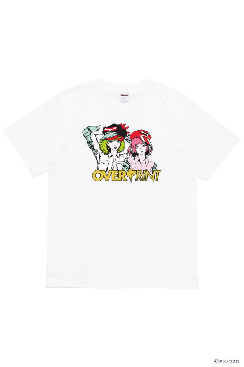 over print (オーバー・プリント) Yatterman Tee_ヤッターマン1号2号 - White