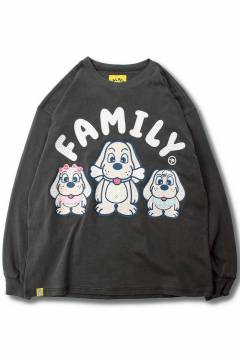 【予約商品】GALFY(ガルフィー)光るGALPEE family ロンTee - Ink Black