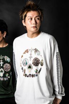 GoneR GR26LS003 Mexican Goods Skull L/S T-Shirts White