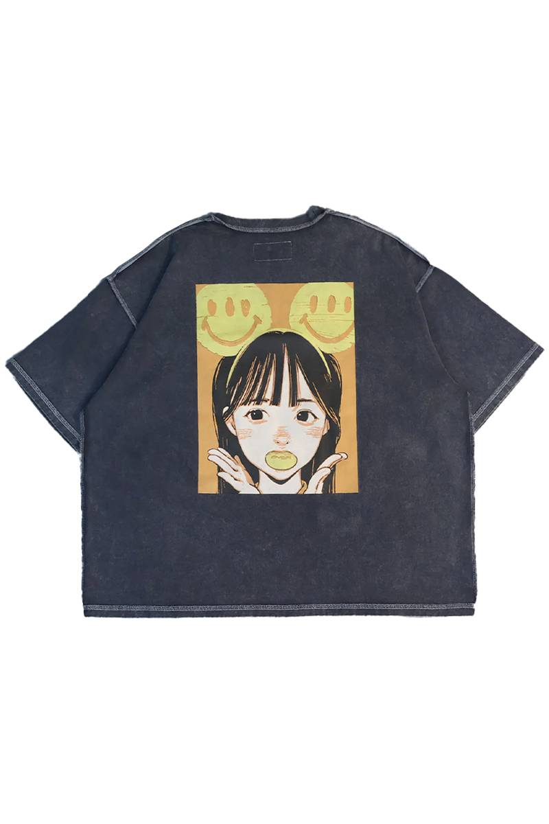 【お問い合わせ商品】over print (オーバープリント) POP ART Tee Ver:24 - Black