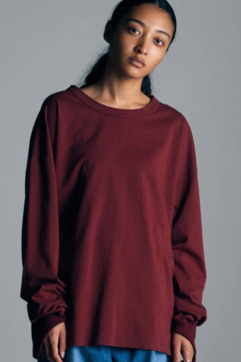 VIRGOwearworks(ヴァルゴウェアワークス) New perfection L/S [set-in sleeve] BURGUNDY
