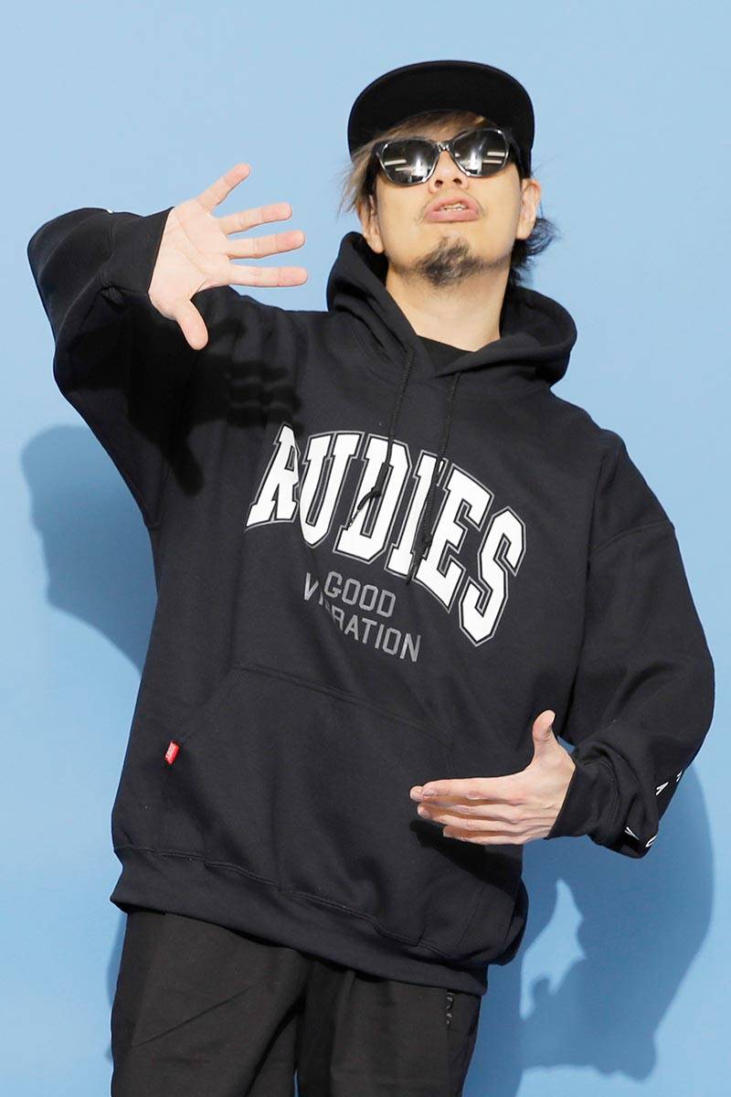 RUDIE'S (ルーディーズ) COLLEGE HOOD SWEAT BLACK