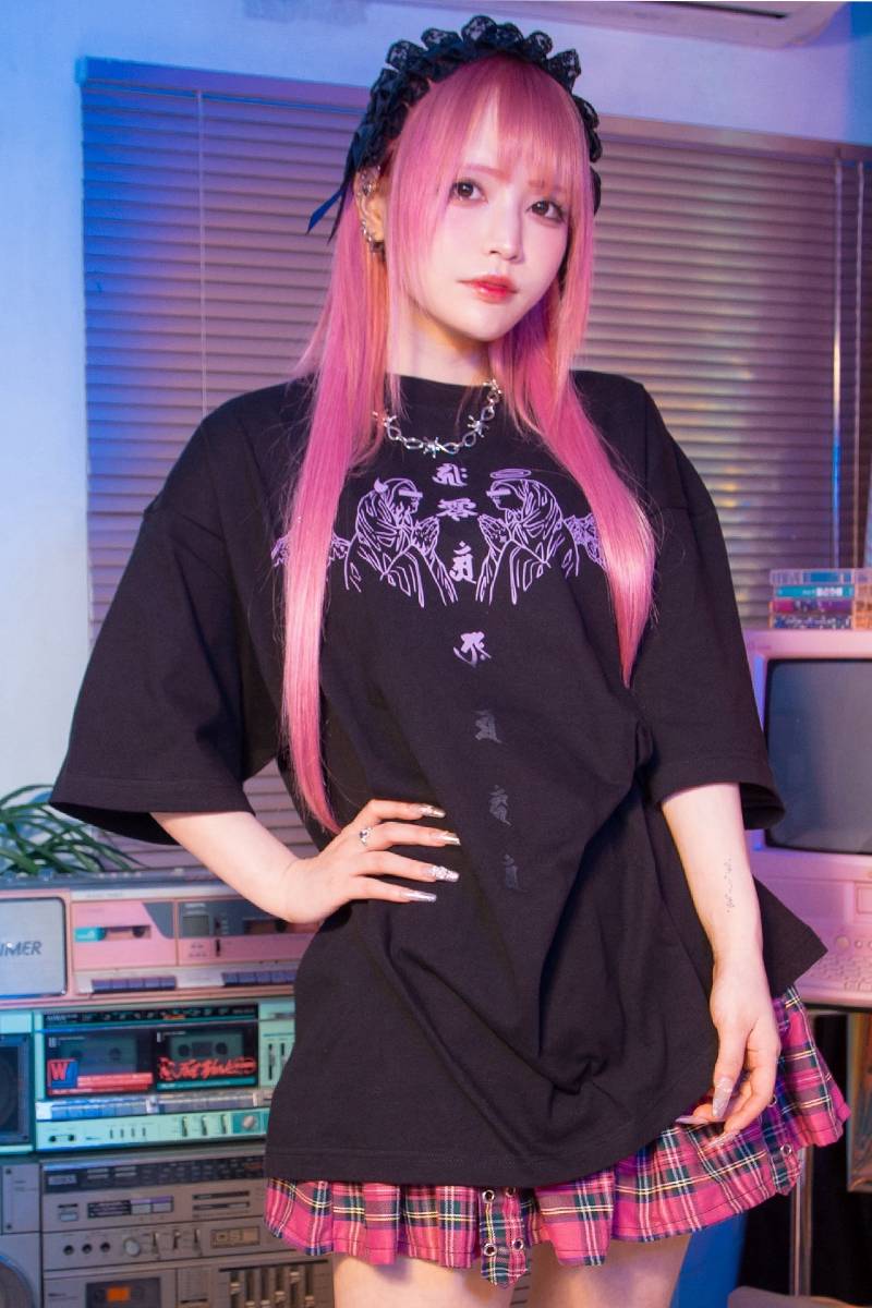 東京13零式(トウキョウイチサンゼロシキ) T-shirt 不義 Purple