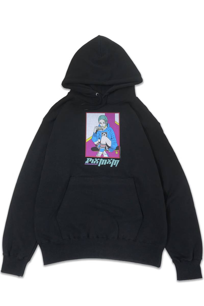 交響詩篇エウレカセブン x MAGICAL MOSH MISFITSマジカル・モッシュ・ミスフィッツ) HOODIE - Black