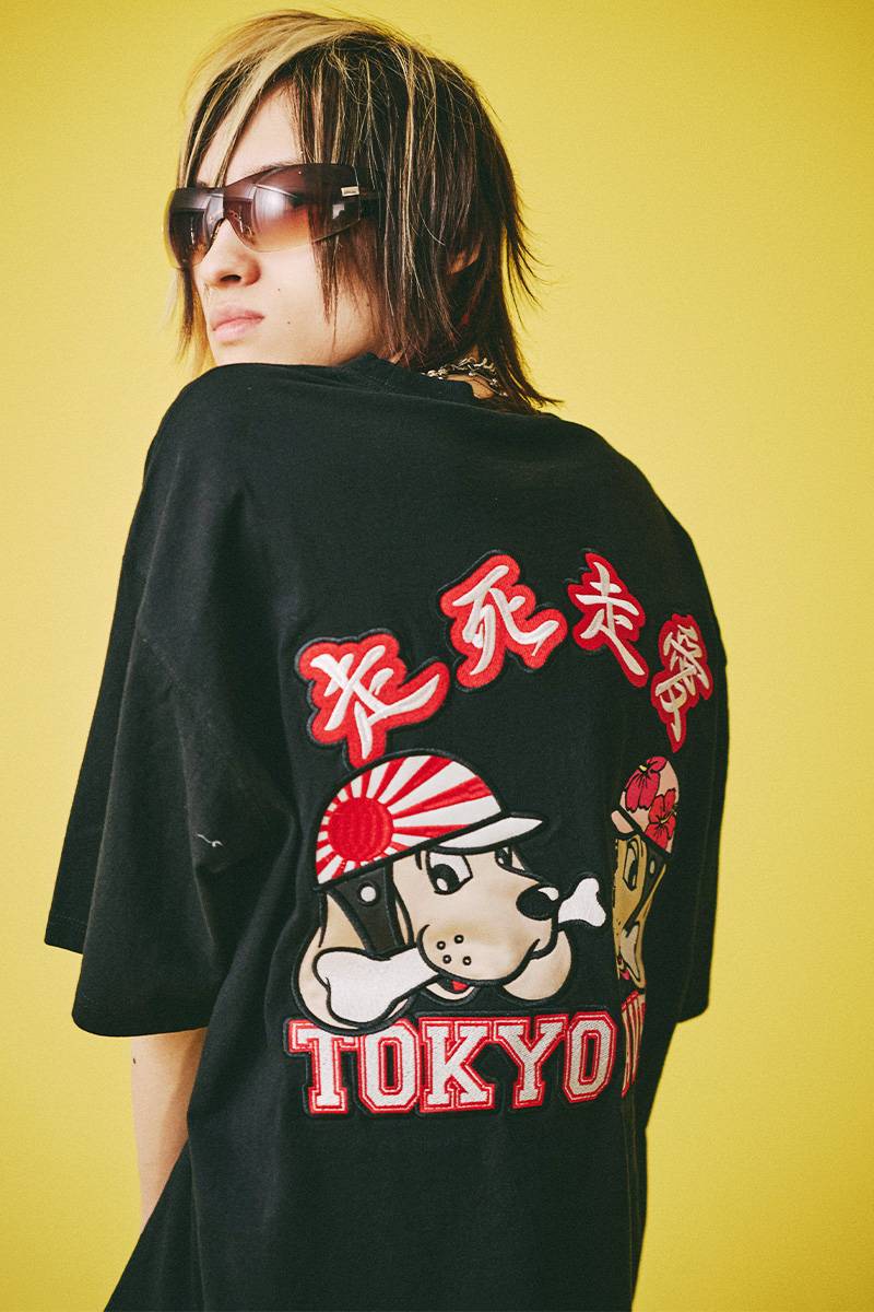 【予約商品】GALFY (ガルフィー) 走死走愛Tシャツ - Black
