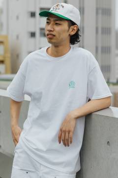 kirou school (キロウスクール) krs_00 arch logo S/S T-shirts WHITE×GREEN