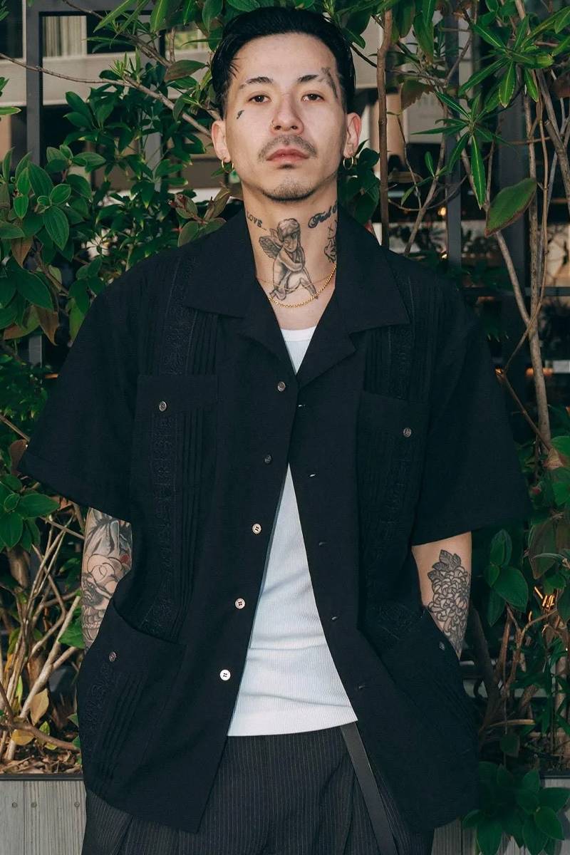 Subciety (サブサエティ) Cuba shirt - Black