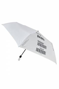 over print(オーバープリント) Folding umbrella (Grayish white)