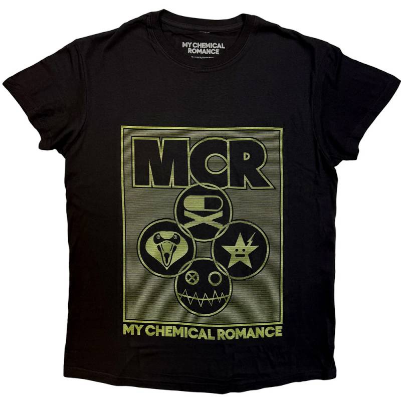 【予約商品】MY CHEMICAL ROMANCE バンドTシャツ ユニセックス: Lock Box (Black)