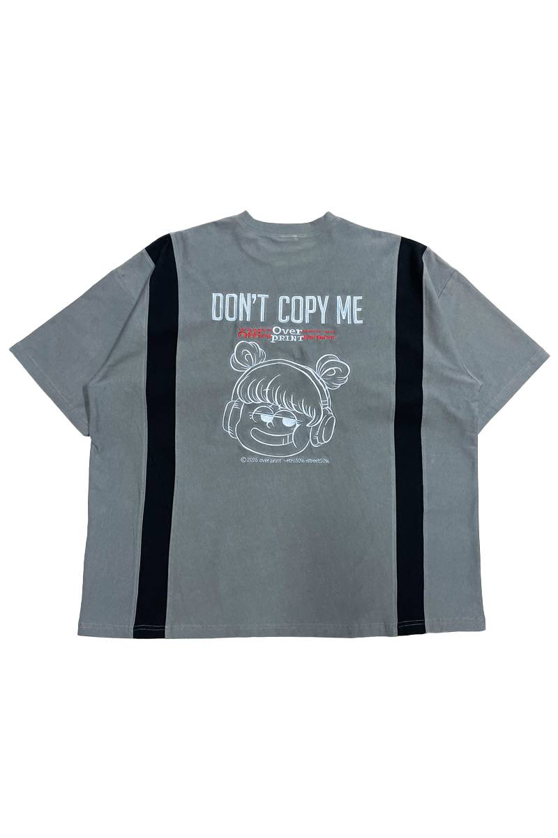 over print (オーバープリント) DON'T COPY Tee - chacoal