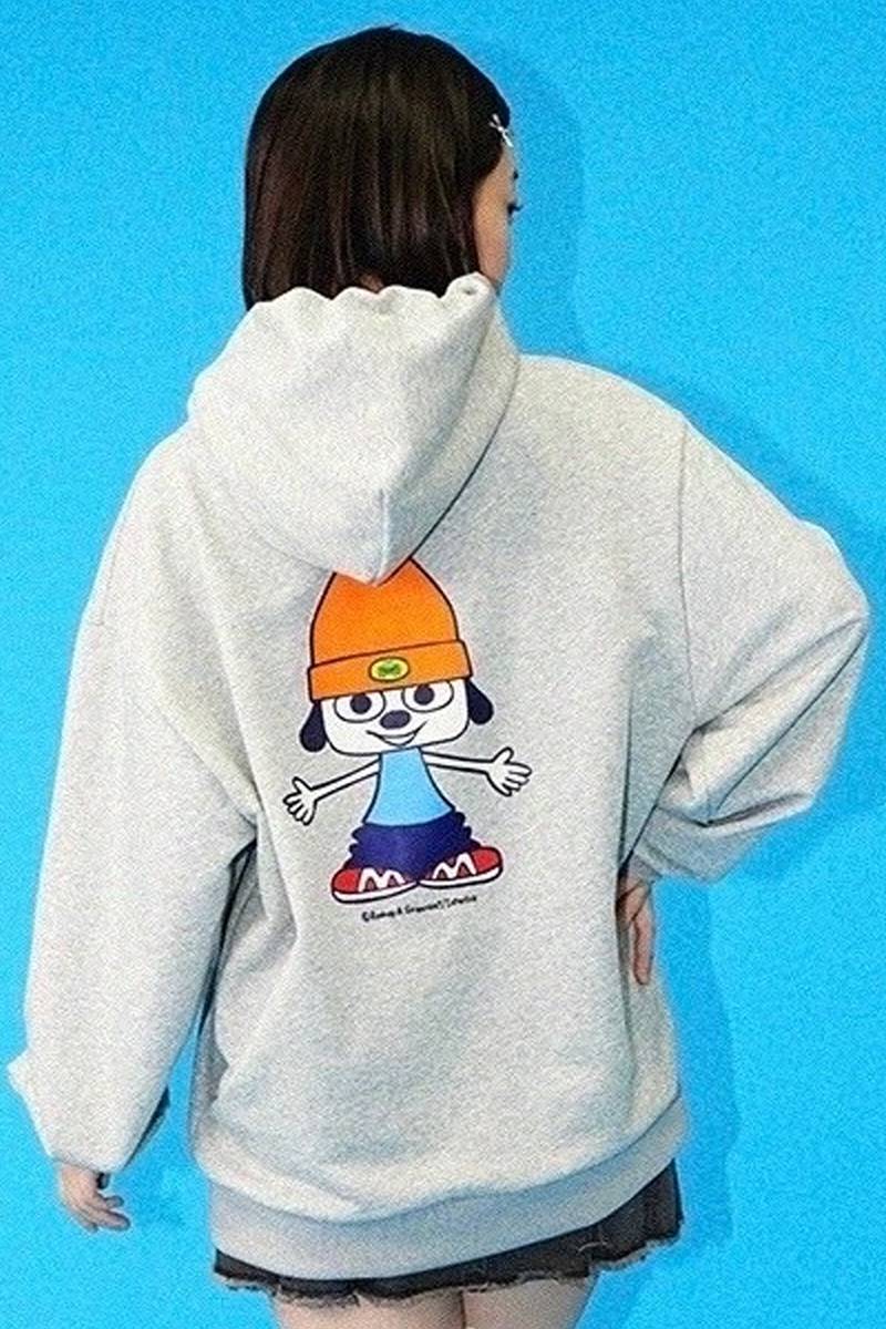 パラッパラッパー プリントフーディー - Gray