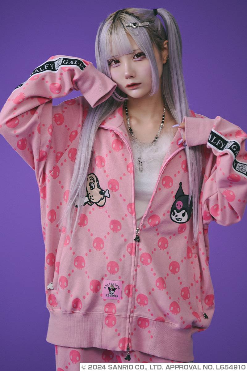 クロミ×GALFY(ガルフィー) ドクロだらけセットアップ - Pink クロミ×GALFY(ガルフィー) ドクロだらけセットアップ - Pink