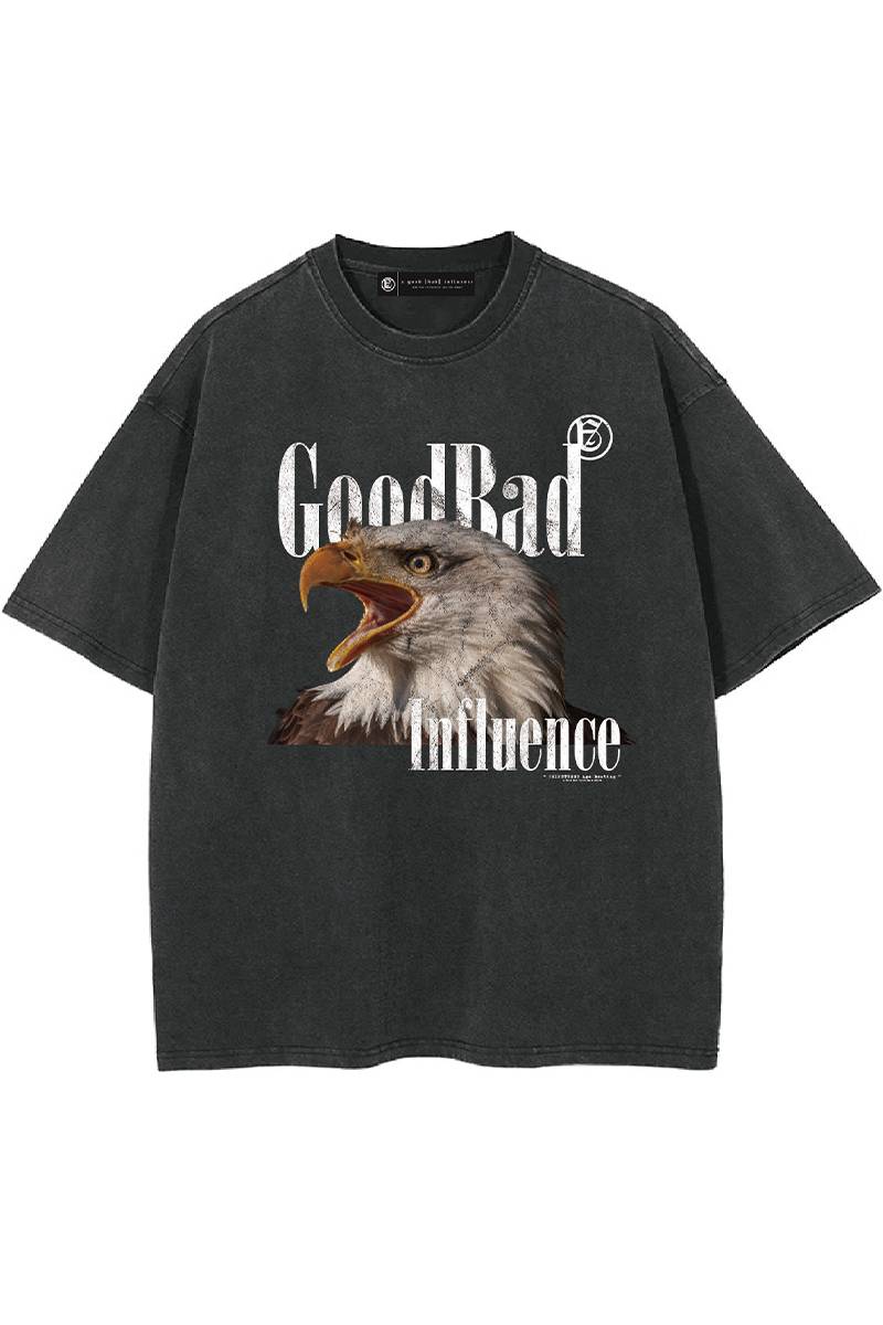 A Good Bad Influence(アグッドバッドインフルエンス) EAGLE T-SHIRT - Black