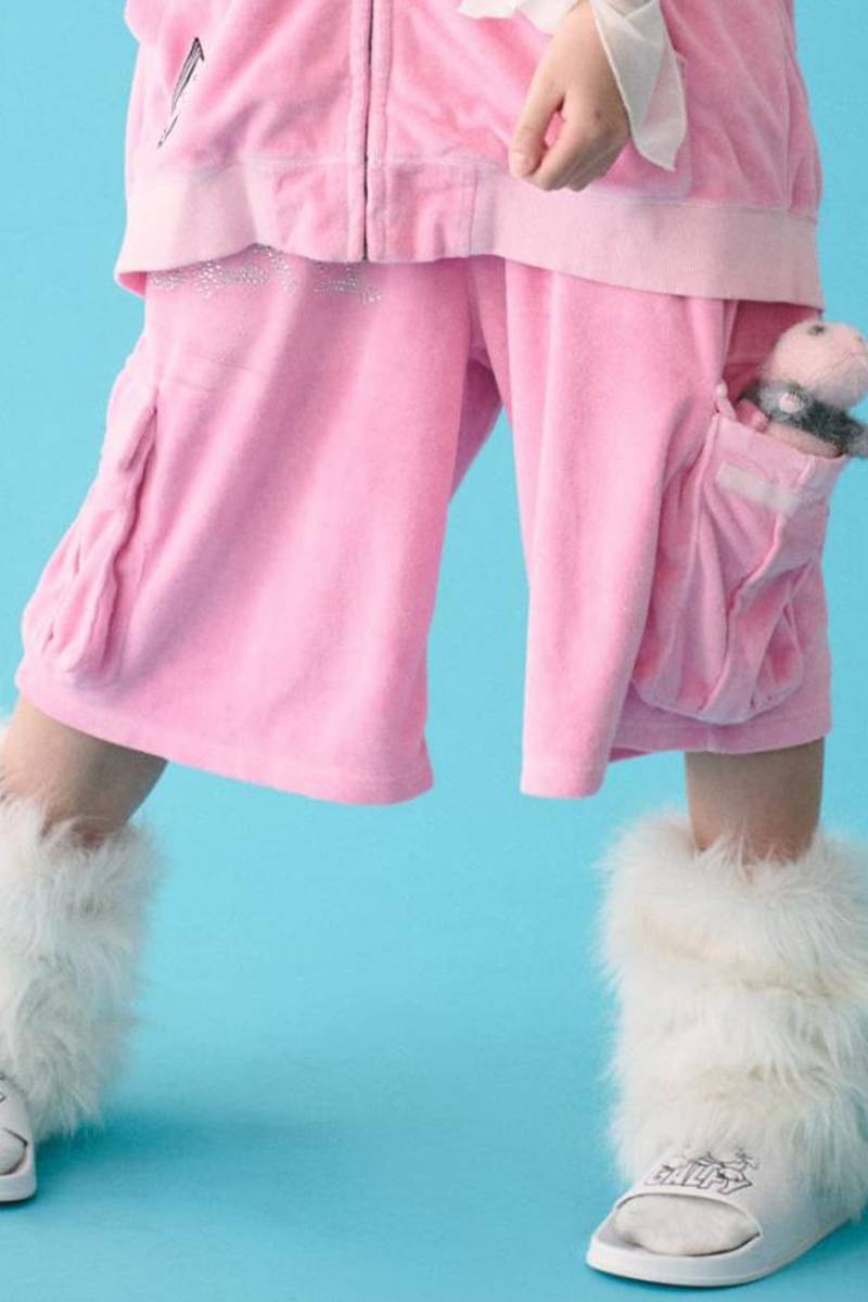 GALFY(ガルフィー) あの頃のギャル的ファットパンツ PINK