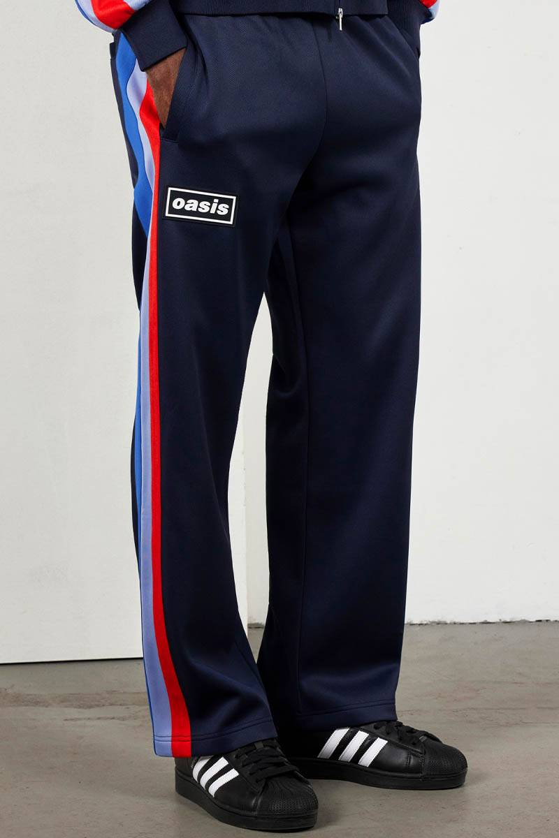 OASIS×PLEASURES FOREVER TRACK PANTS - Navy