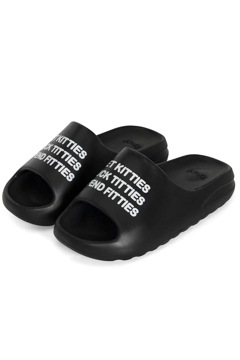 RIPNDIP (リップンディップ)  Pet Kitties Cloud Slides - Black