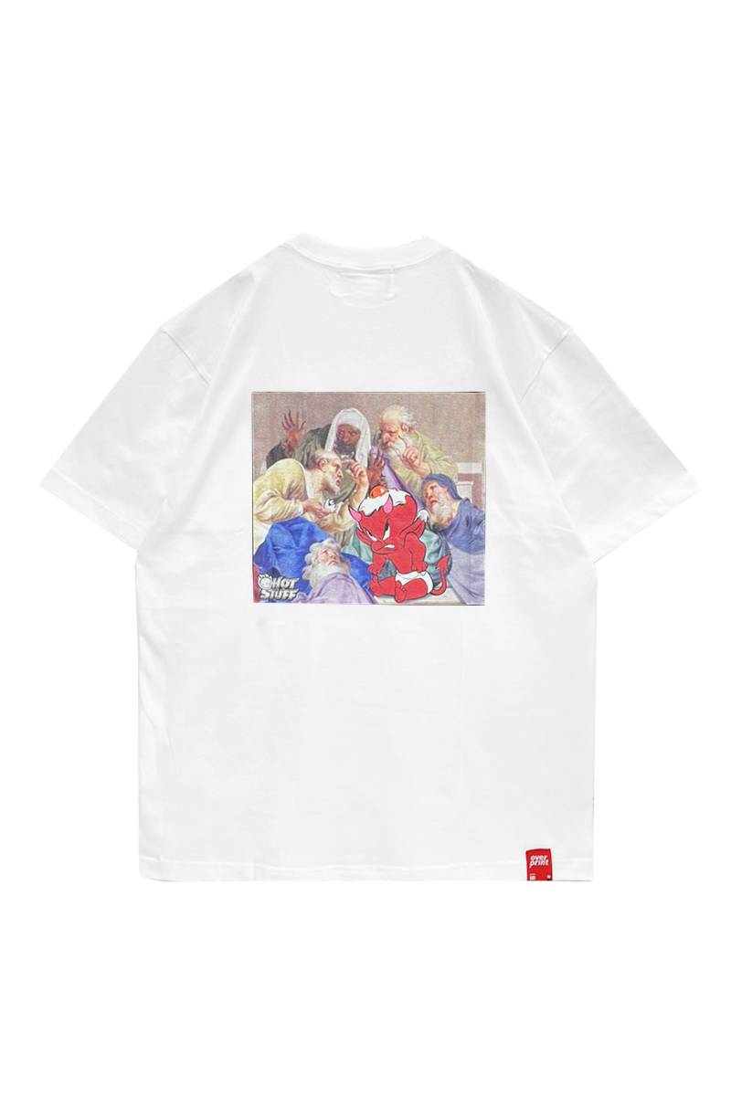 over print(オーバープリント) HOT STUFF Tee 1 (white)