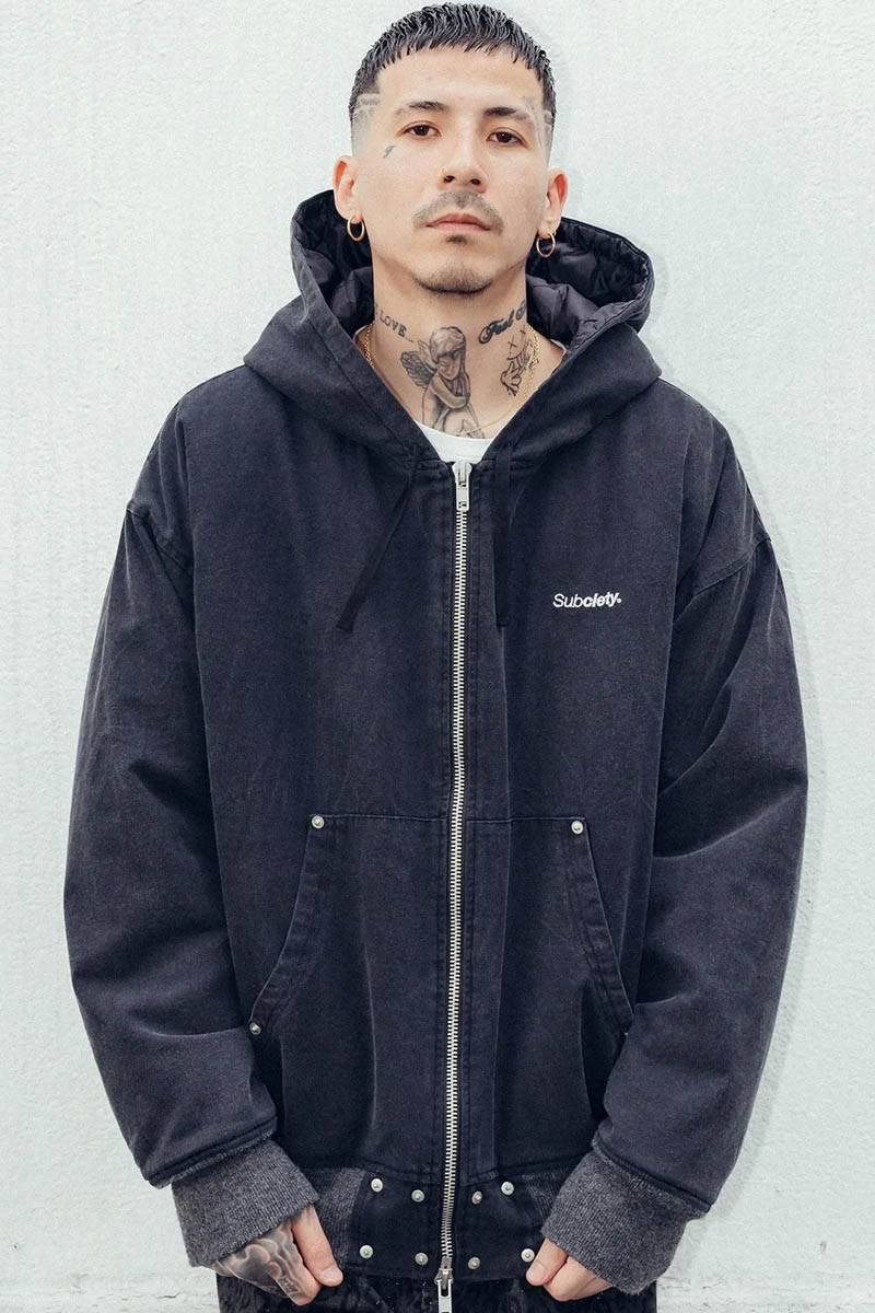 Subciety (サブサエティ) Hooded jkt - Black