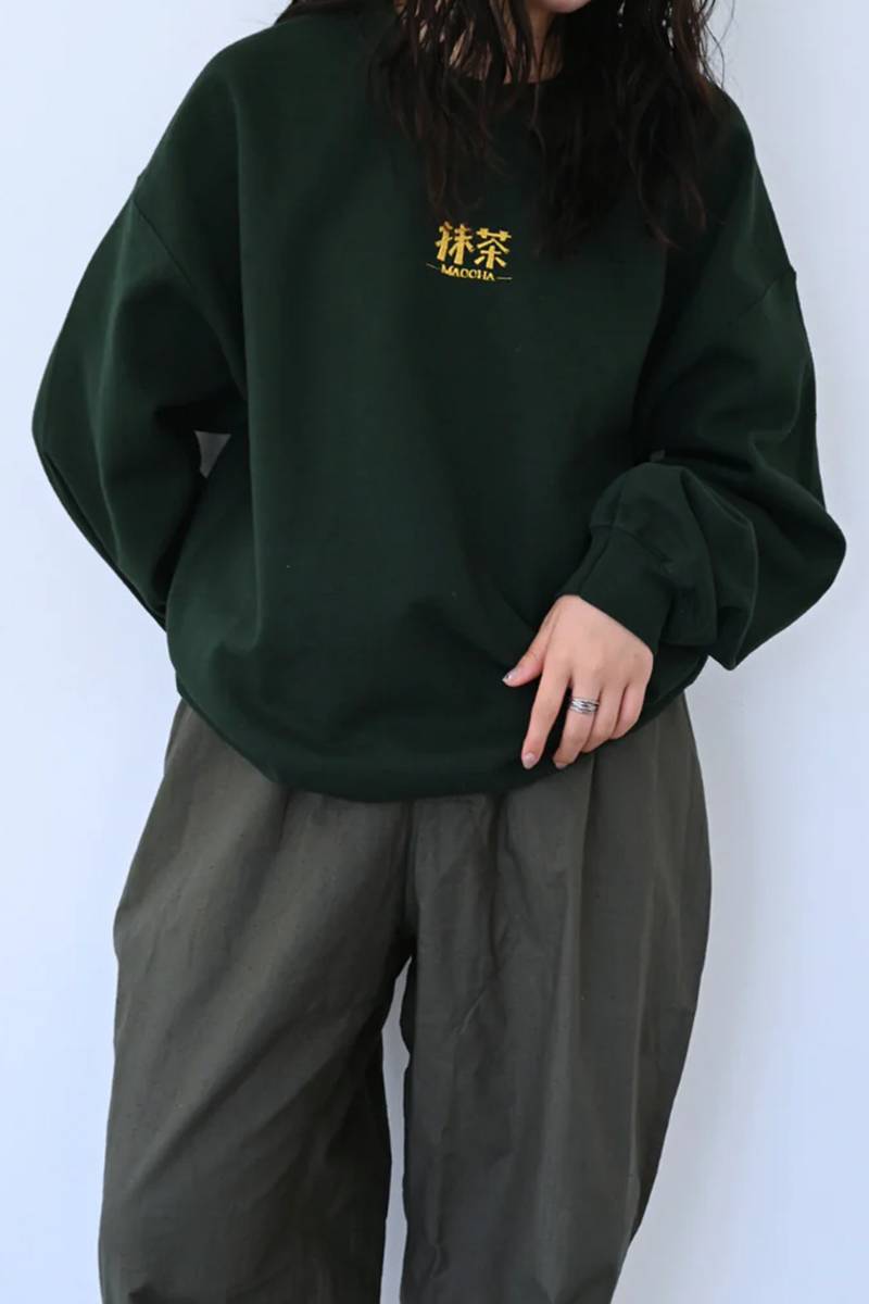 One Drop (ワンドロップ) ふくだ抹茶 Sweat - Green