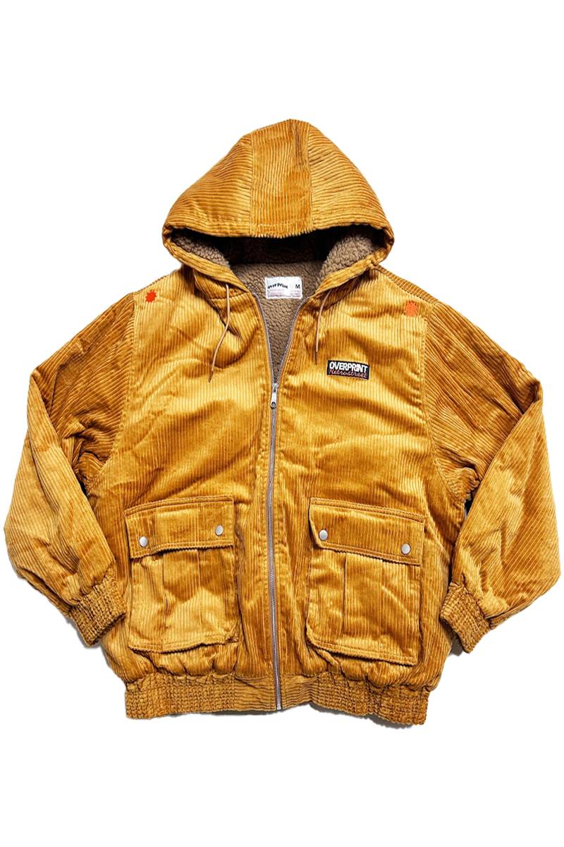 over print (オーバープリント) Hoodie Jacket YELLOW