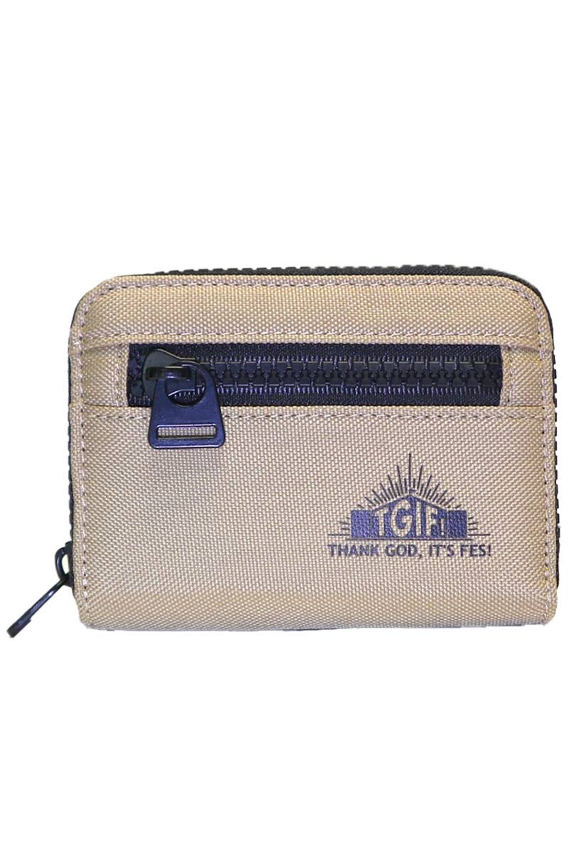 TGIF! THANK GOD, IT’S FES! フェスバッグ　TGIF!　ポリエステルコンパクトじゃばらウォレット - Beige