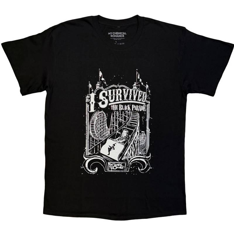 【予約商品】MY CHEMICAL ROMANCE バンドTシャツ ユニセックス: I Survived (Black)