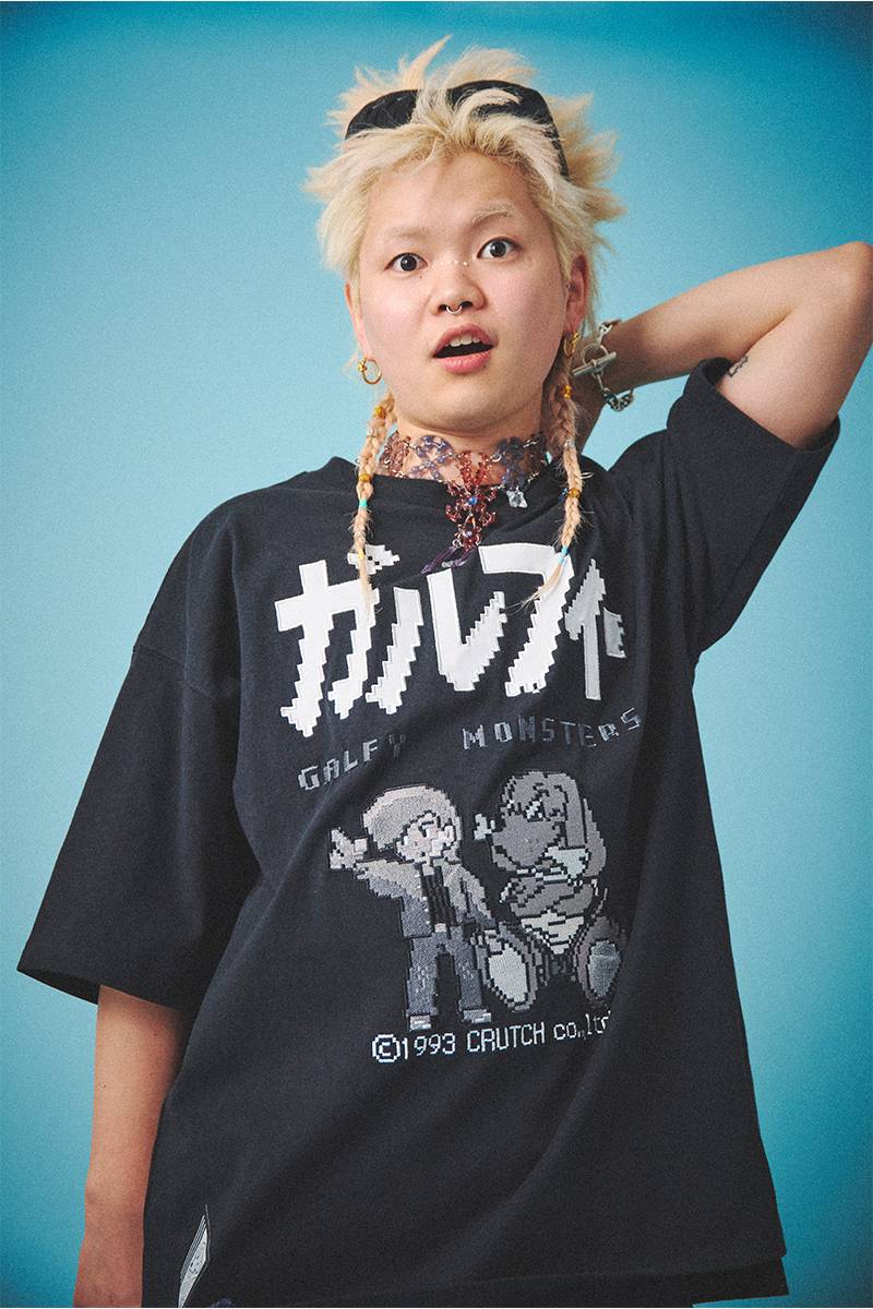 GALFY(ガルフィー) アイボウTee - Black