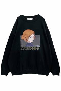 呪術廻戦×over print (オーバープリント) sweatshirts like L/S Tee 釘崎野薔薇