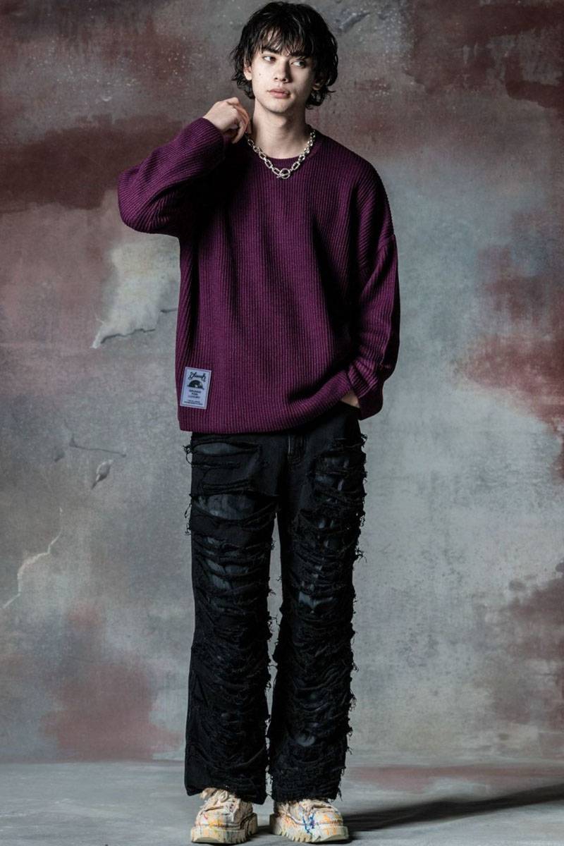 glamb(グラム)GB0324/P03 : Shred Damage Denim / シュレッド glamb(グラム)GB0324/P03 : Shred Damage Denim / シュレッド