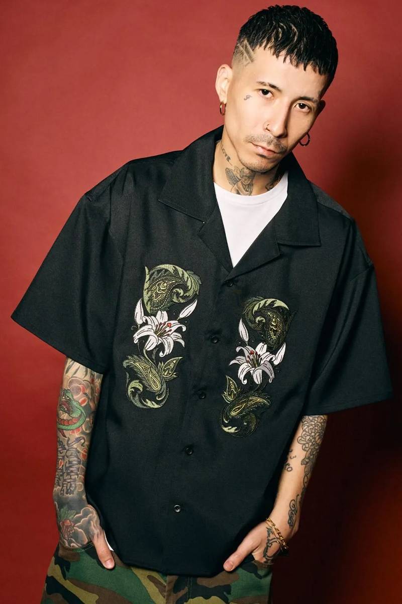 Subciety (サブサエティ) Lily shirt - Black