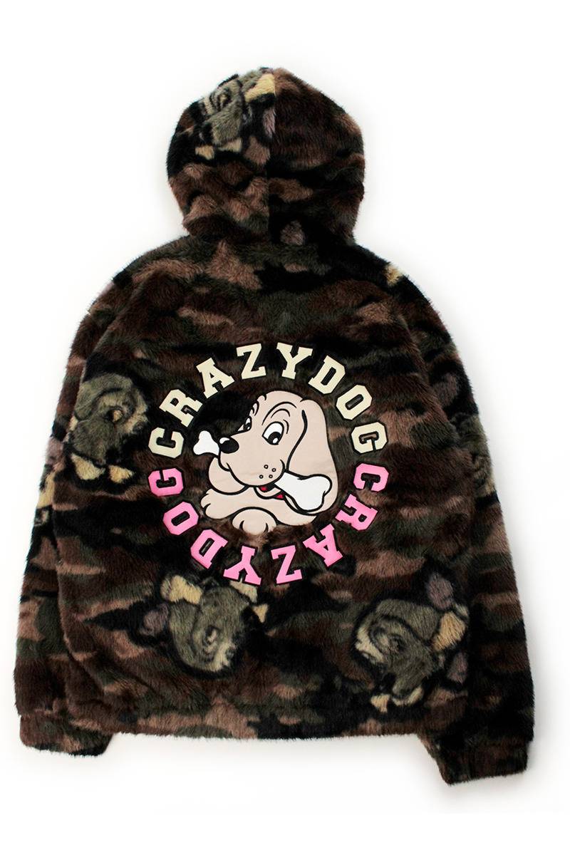 【予約商品】GALFY（ガルフィー）フワフワお散歩ファーフーディー - KHAKI KAMO