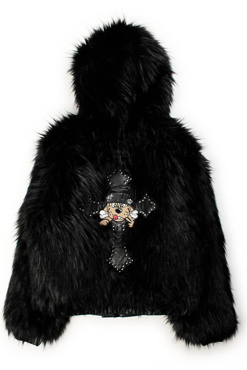【予約商品】GALFY（ガルフィー）爆盛 FUR PK - BLACK