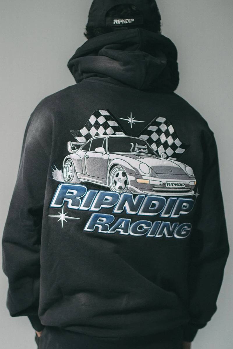 RIPNDIP (リップンディップ) RIPNRACE HOODIE - Black