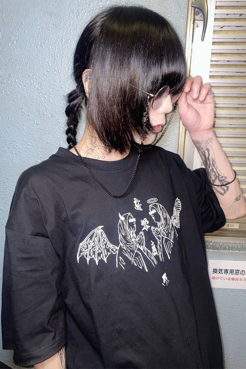 東京13零式(トウキョウイチサンゼロシキ) T-shirt 不義 White
