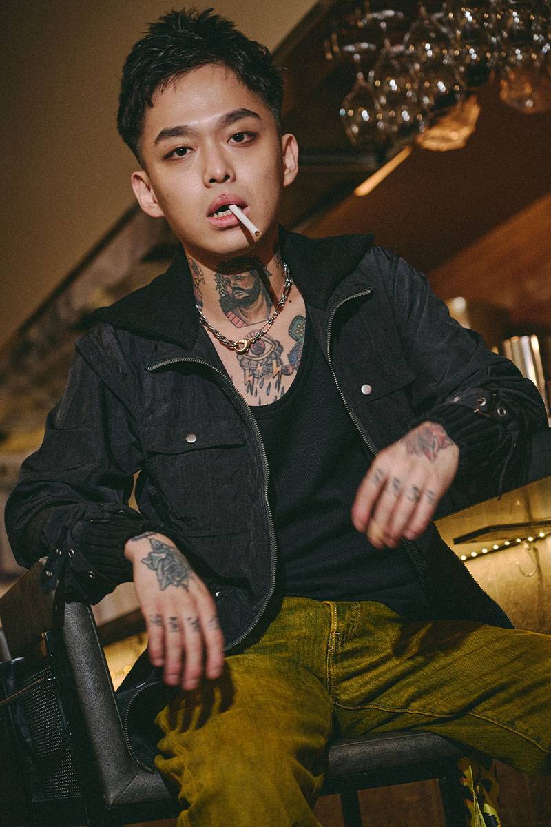 【予約商品】GALFY（ガルフィー）にぃやんナイロンブルゾン - BLACK