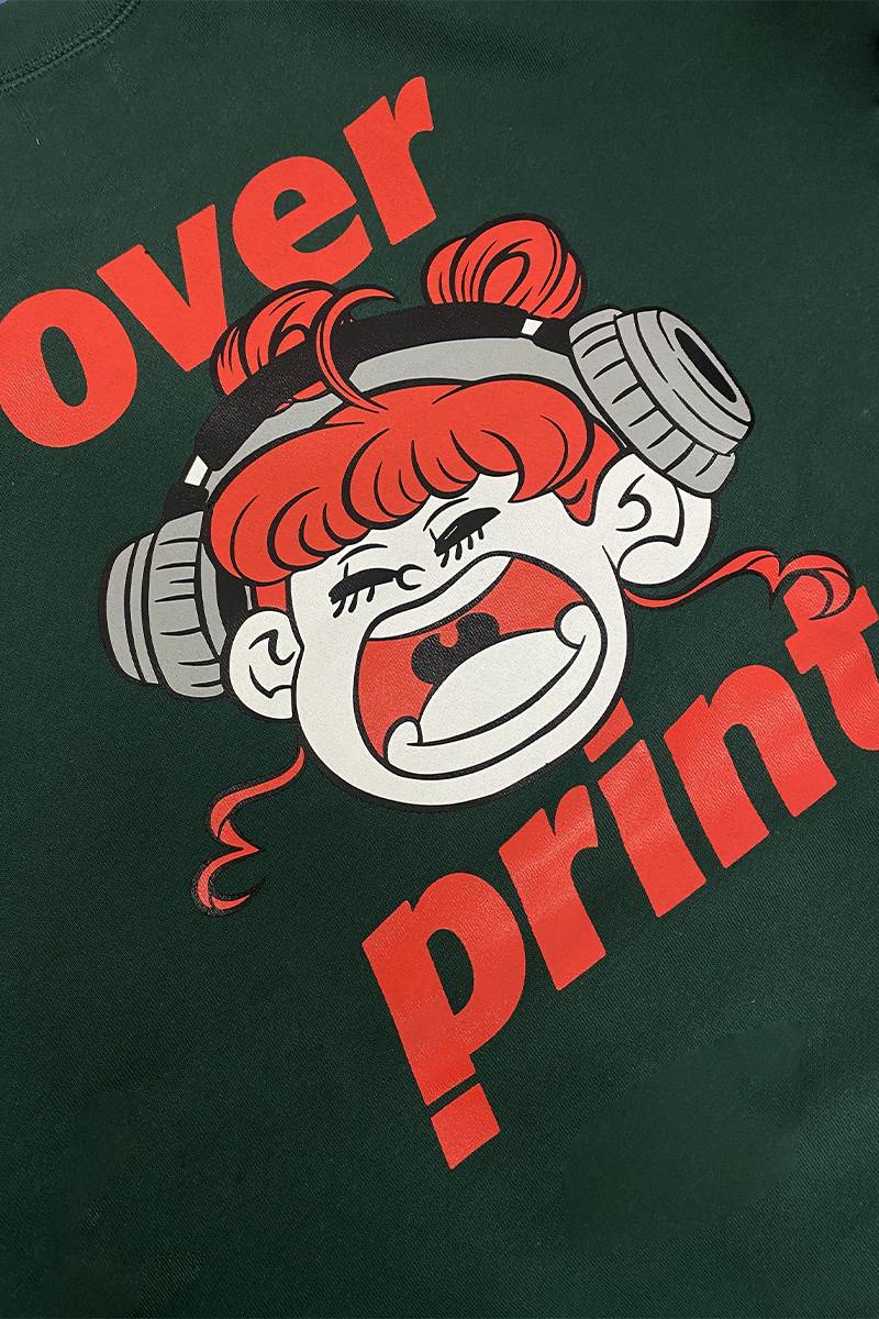 over print(オーバープリント) ZERO ZERO HERO sweatshirts1