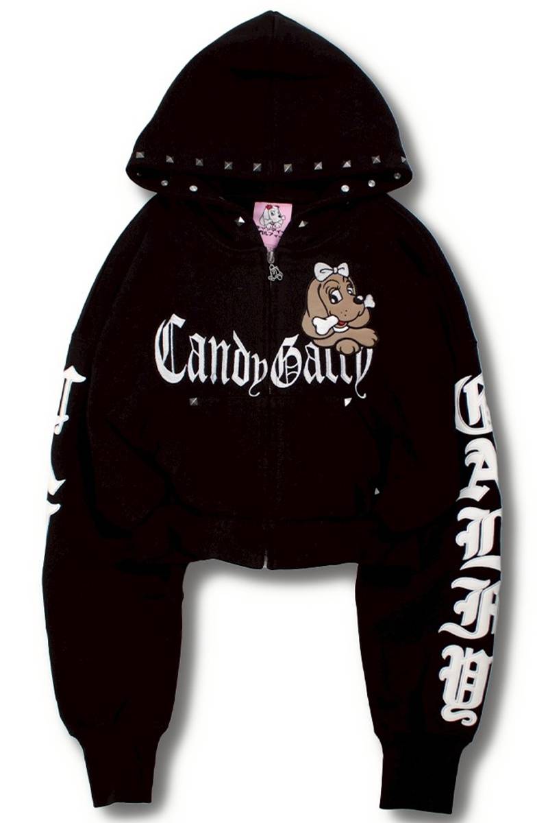 【予約商品】GALFY(ガルフィー)エンジェルギャルパーカー - Black