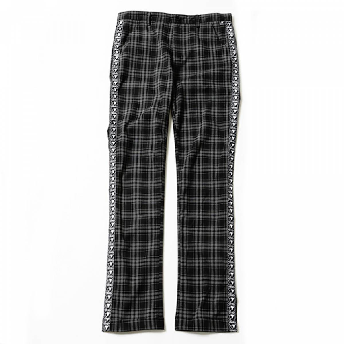 SILLENT FROM ME VICTOR -Slim Slacks- BLACK CHECK