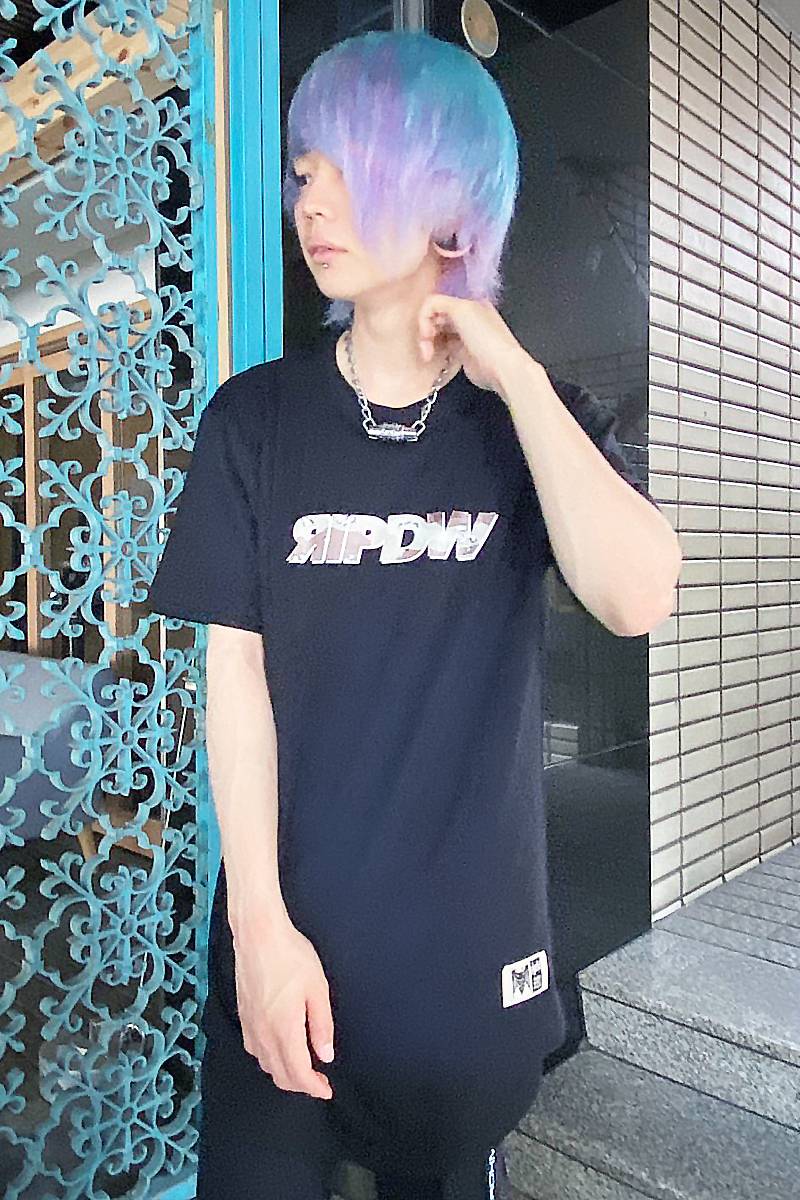 RIP DESIGN WORXX ライジングロゴアーミーTシャツ BLACK