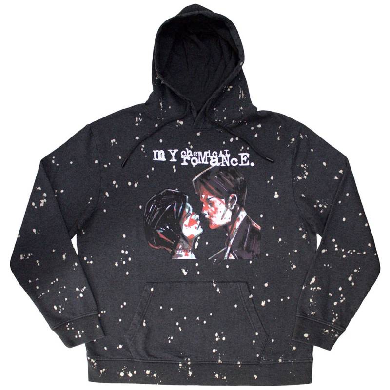 【予約商品】MY CHEMICAL ROMANCE Unisex Dip Dye Pullover Hoodie: Three Cheers (Black) (Wash Collection)