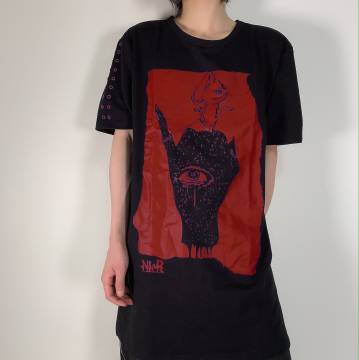 NieR (ニーア) DECORATE SLEEVE CUTSEW【SWEAR RED】LONG LENGTH