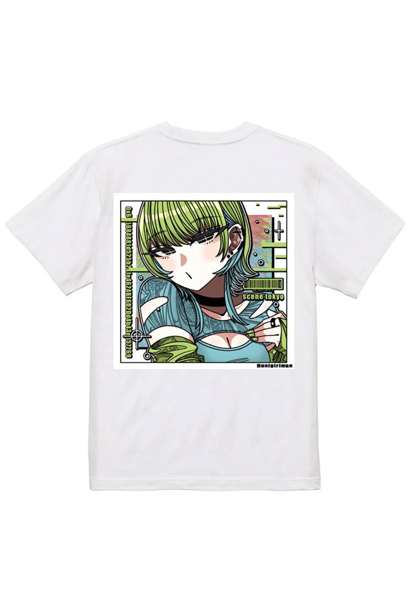 SCENE TOKYO (シーントウキョウ) green girl tee - White
