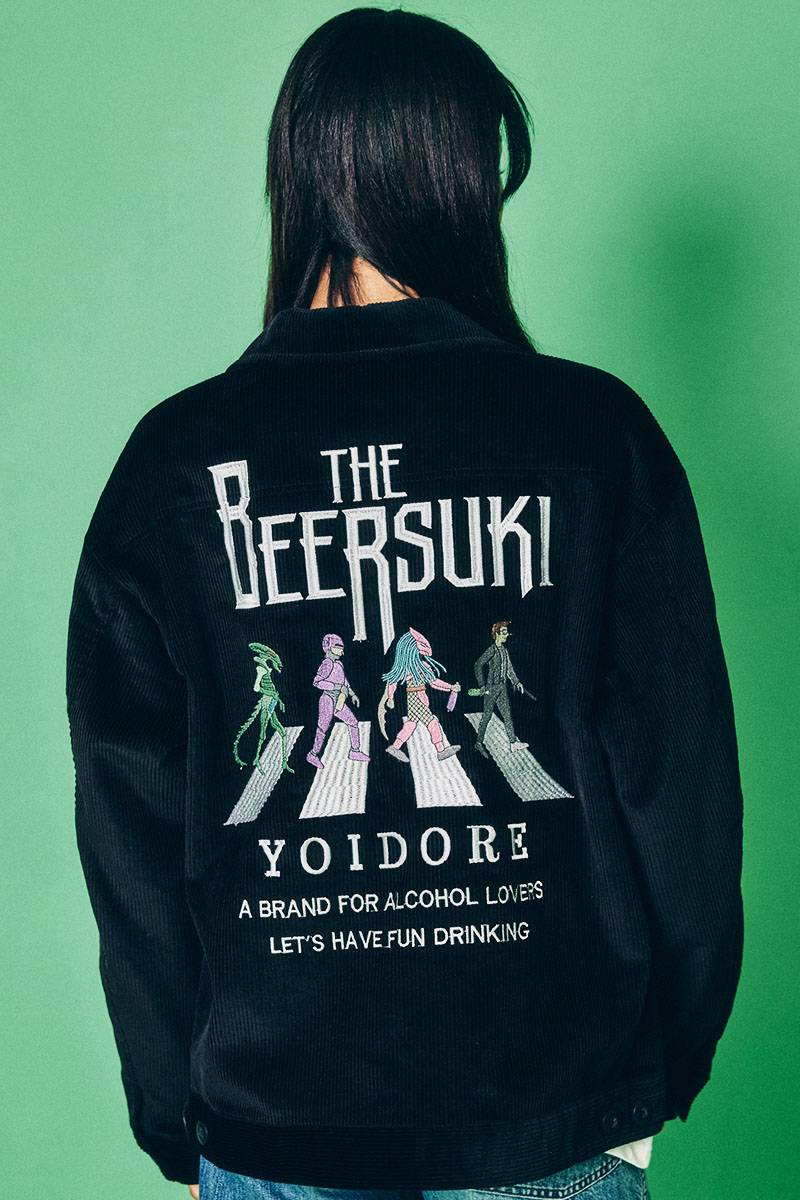 YOIDORE(ヨイドレ) BEER SUKIコーデュロイJKT - Black