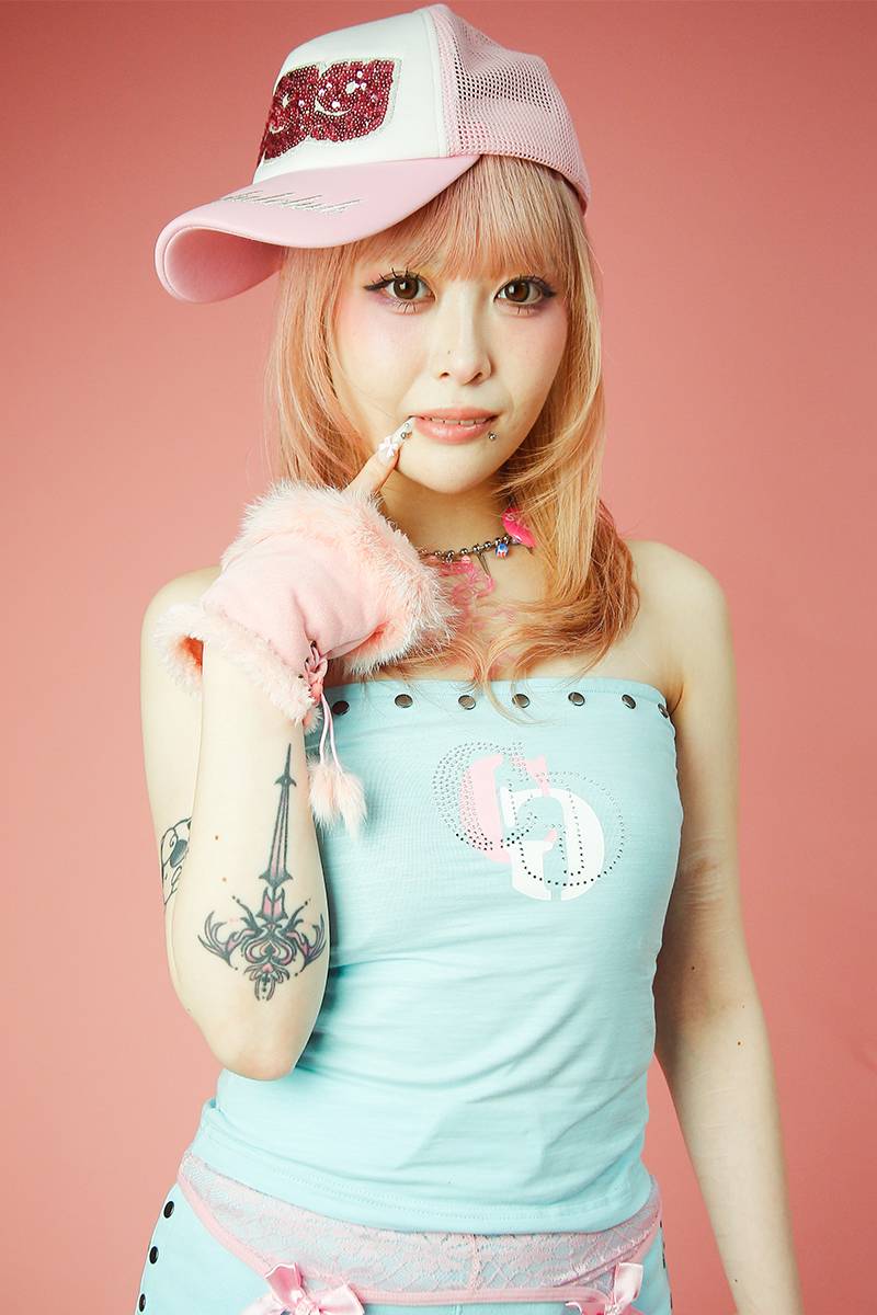 【予約商品】GALFY (ガルフィー) ワルイコ♡チューブトップ - Sax