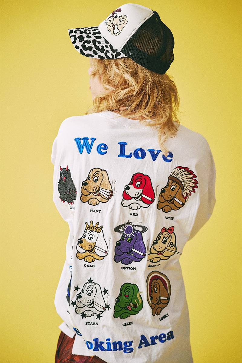 【予約商品】GALFY(ガルフィー)復刻喫煙所Tee - White