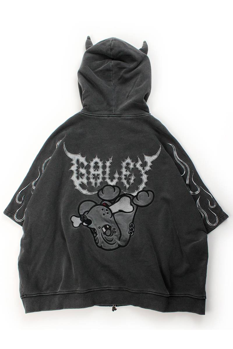 【予約商品】GALFY (ガルフィー) 骨が見えしドルマン - Ink Black