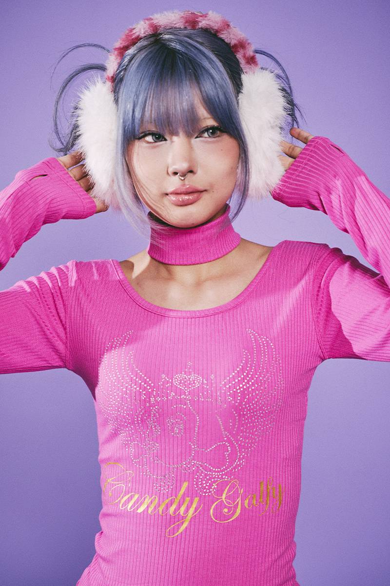 【予約商品】GALFY（ガルフィー）キラキラQUEEN TEE - PINK