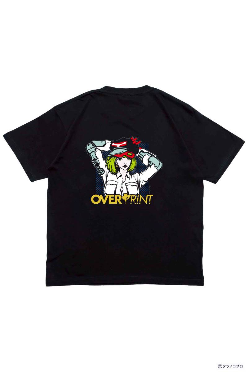 over print (オーバー・プリント) Yatterman Tee_ヤッターマン1号 - Black